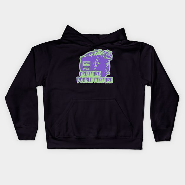 Creature Double Feature Kids Hoodie by JMADISON